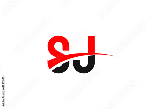 SJ Letter Initial Logo Design Template