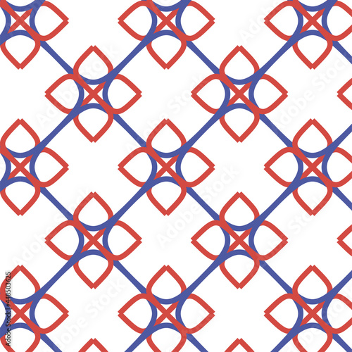 illustration of geometric shapes pattern for printing, textile, wallpaper and interior designs