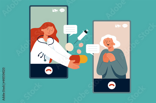 Doctor consultation via video call