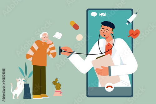 Doctor consultation via video call