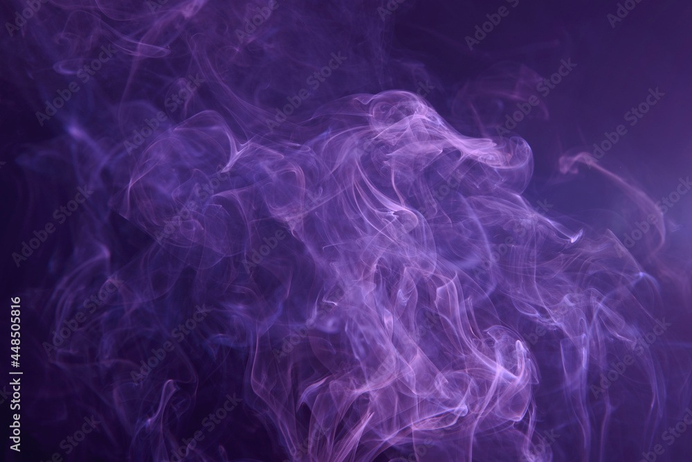 colorful smoke on dark background