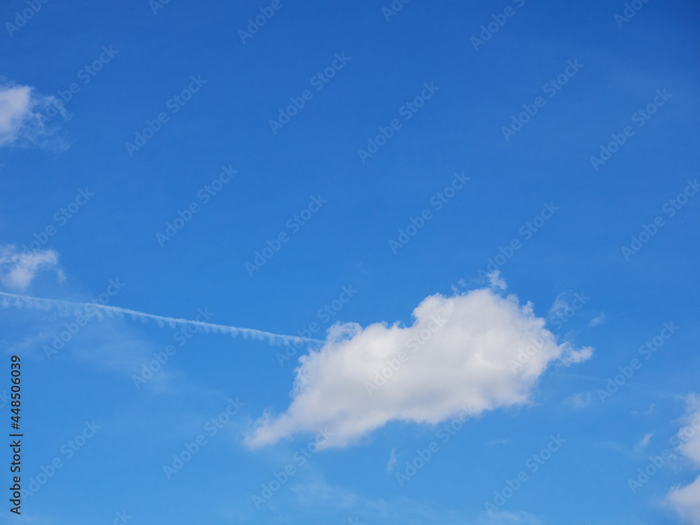 Blue sky background with clouds