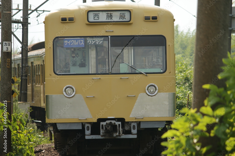 Naklejka premium 三岐鉄道の鉄道車両