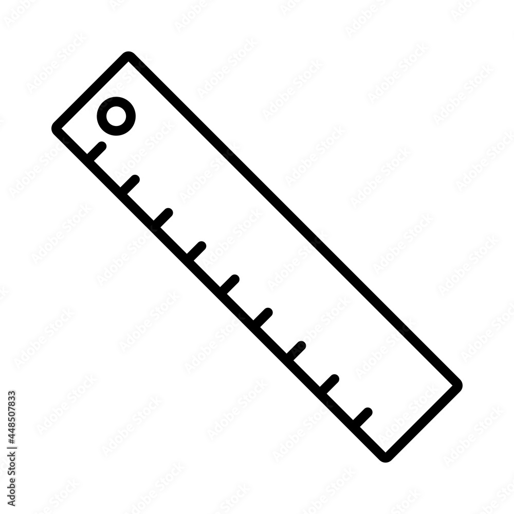 Ruler Vector Line Icon Design Ruler Vector Line Icon Design