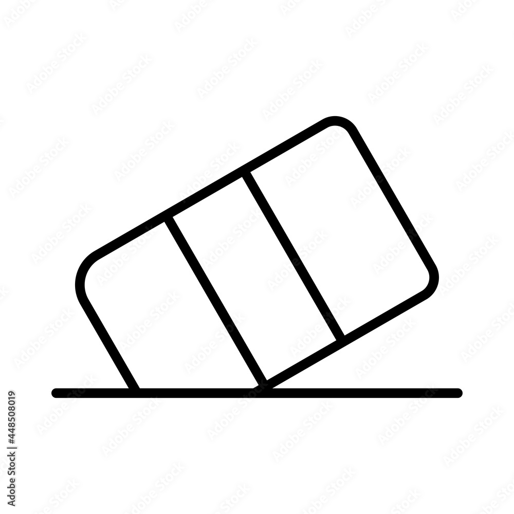 Eraser Vector Line Icon Design Eraser Vector Line Icon Design