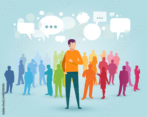 Influence marketing concept