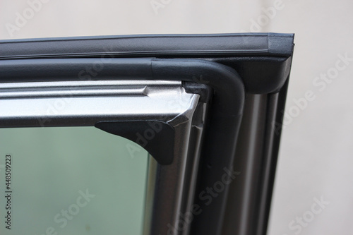 Close up of a car door 