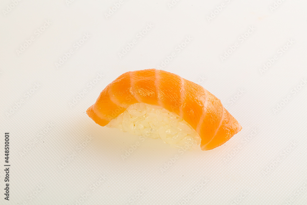Japanese traditional sushi with salmon Japanese traditional sushi with salmon