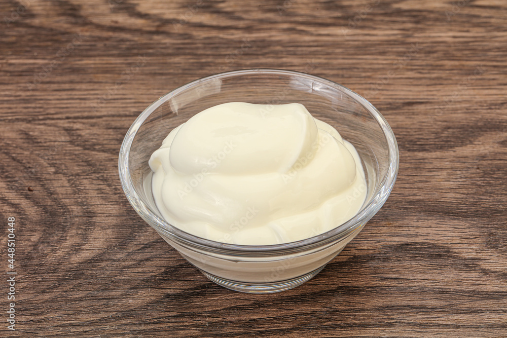 Sour cream in the bowl Sour cream in the bowl