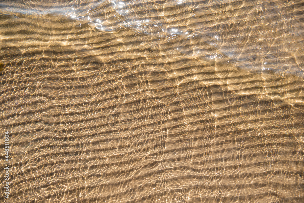 Sand background texture under water