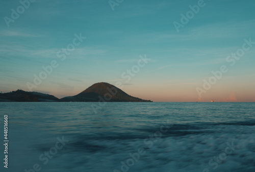 Sunrise in the middle of the sea  sunrise  sea  island