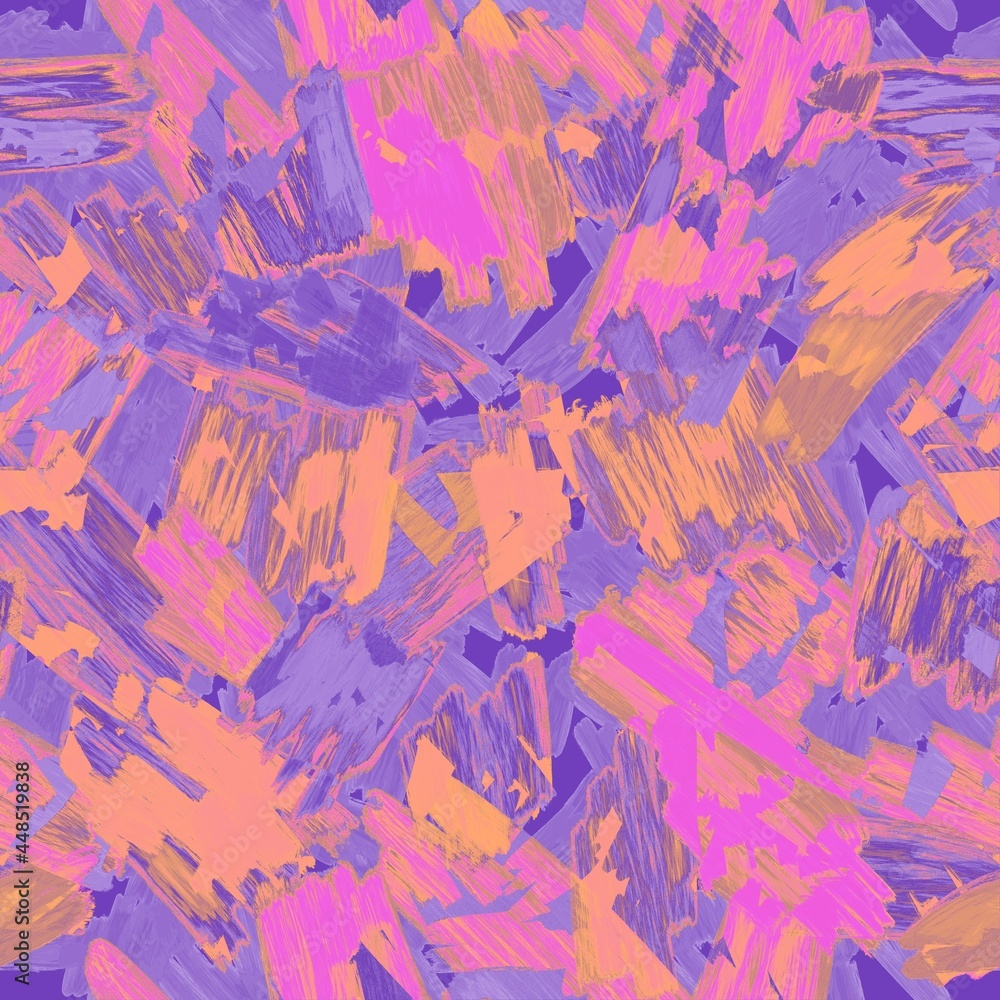 Seamless pattern. Pink, lilac, purple strokes of paint, brush strokes on a white background. Seamless pattern. Pink, lilac, purple strokes of paint, brush strokes on a white background.