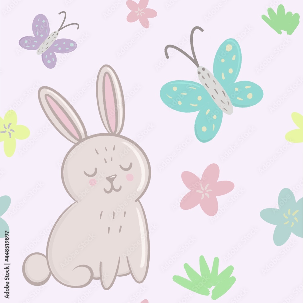 Bunny seamless pattern Bunny seamless pattern