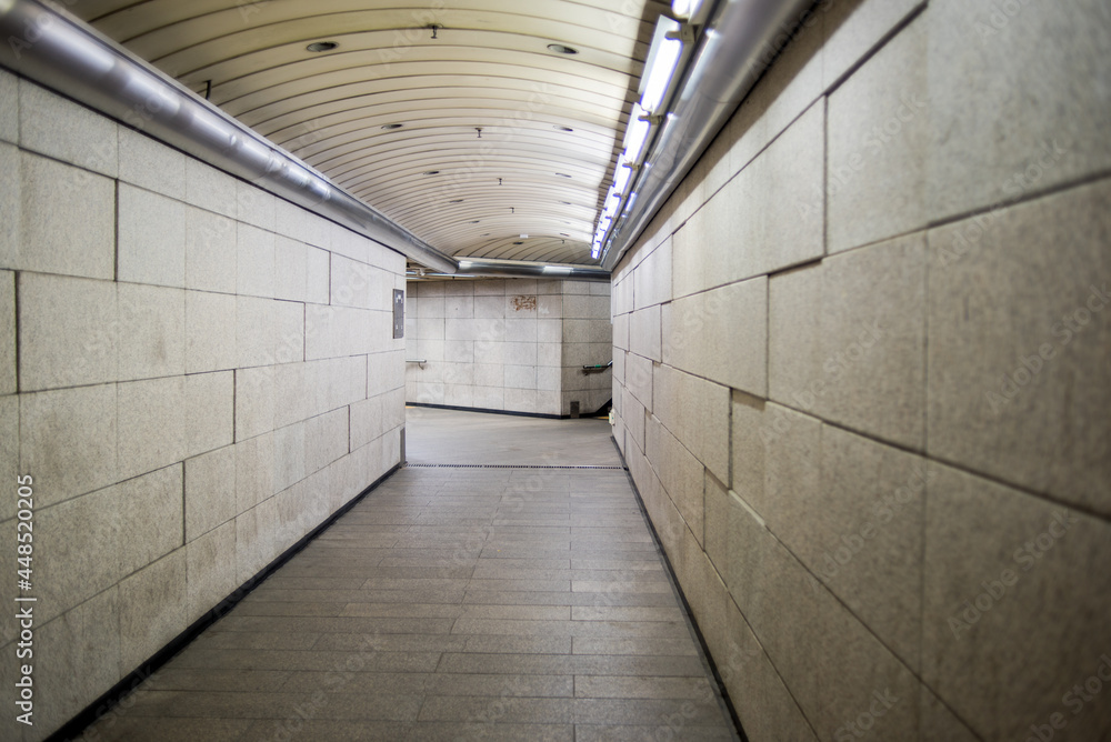 Subway Underground Metro Tunnel Corridor