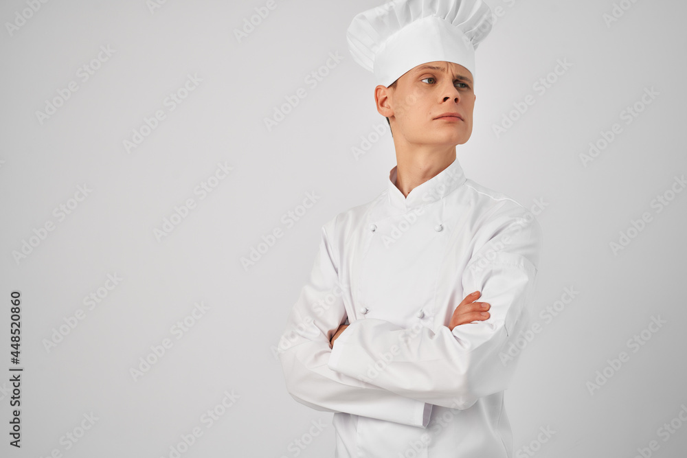 man in chef's uniform posing work professional man in chef's uniform posing work professional
