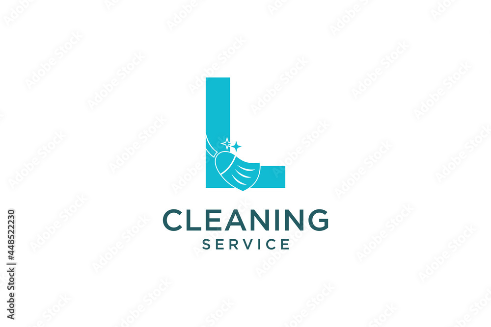 Letter L for cleaning clean service Maintenance for car detailing, homes logo icon vector template.