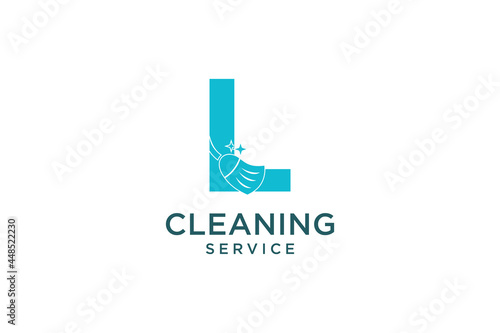 Letter L for cleaning clean service Maintenance for car detailing, homes logo icon vector template.