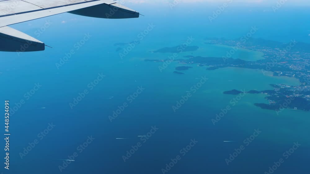 View from the window of the plane View from the window of the plane