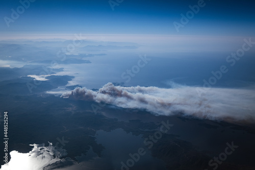 Waldbrände an der westlichen Küste der Türkei im Juli 2021 