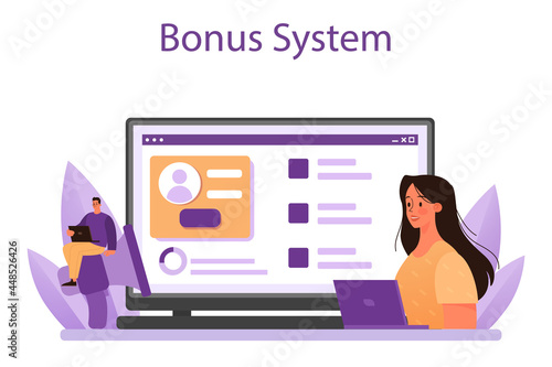 Customer relationship online service or platform. Commercial program