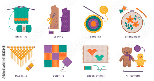 Creative sewing and needlework hobbies