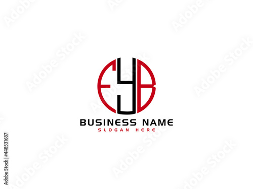 Creative FYB Logo Letter Vector Image Design For Your Business photo