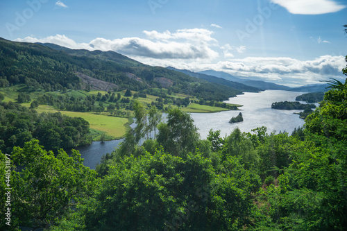 The view from the Queens View visitor centre above Loch Tummel in Scotland photo