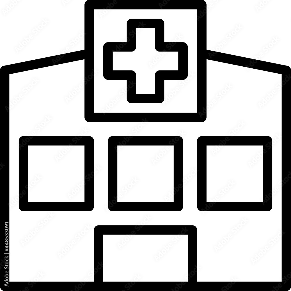 Obraz premium hospital icon