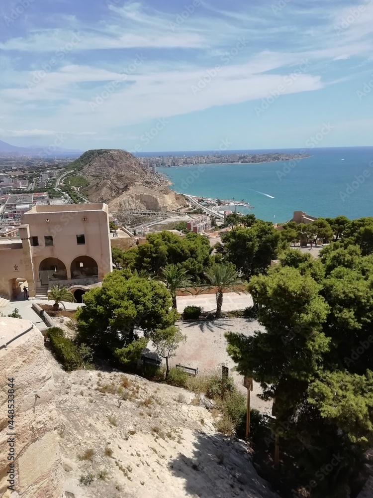 Alicante view from Santa Barbara Castle