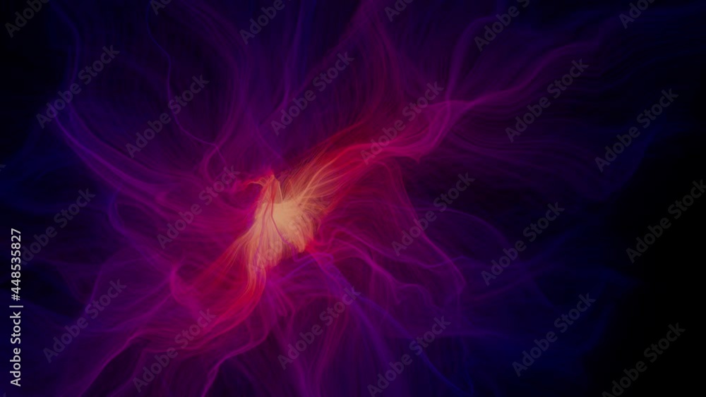 Colorful glowing lattice cosmic string, stars, filaments and hair structures. 3d animation rendering Colorful glowing lattice cosmic string, stars, filaments and hair structures. 3d animation rendering