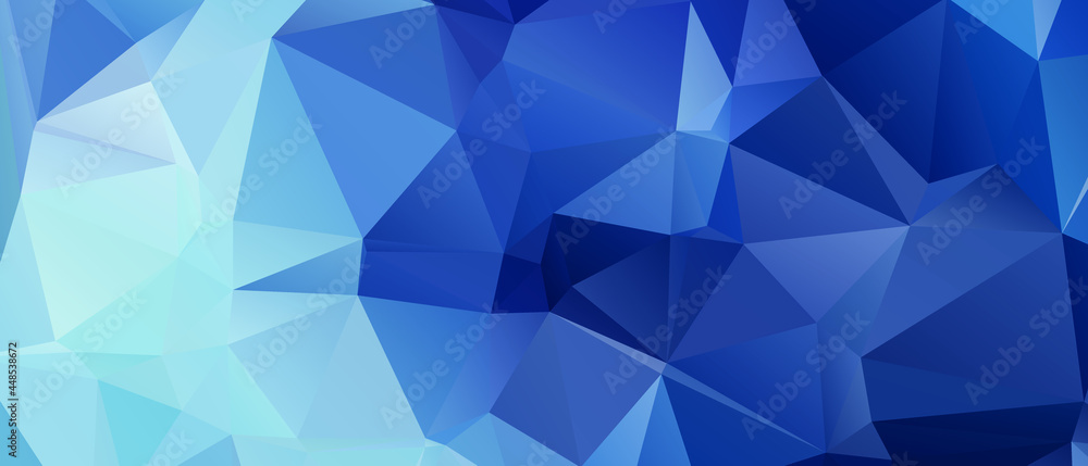 Blue Abstract Color Polygon Background Design, Abstract Geometric Origami Style With Gradient Blue Abstract Color Polygon Background Design, Abstract Geometric Origami Style With Gradient