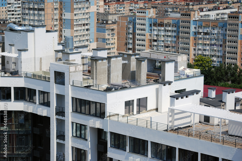 Modern and old buildings