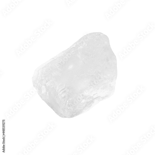 Rock sea salt isolated on white background, clipping path, full depth of field