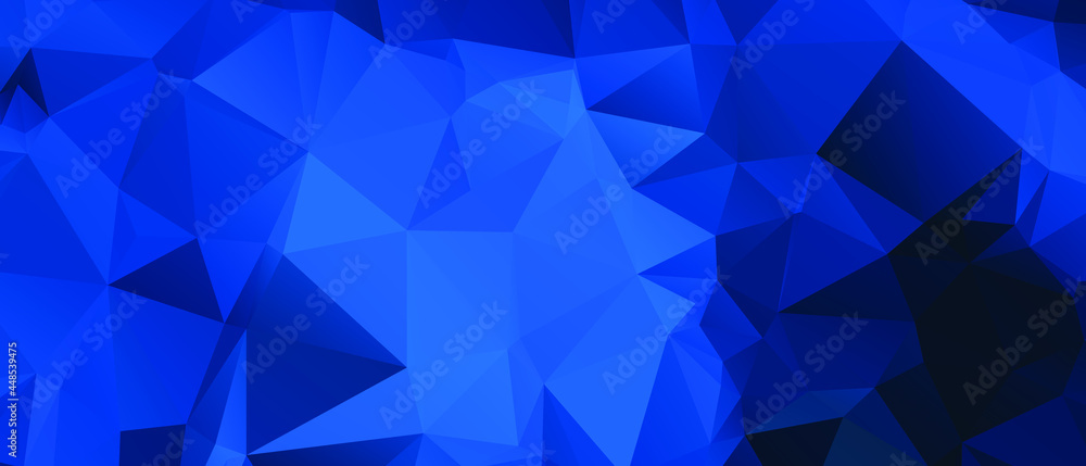 Blue Abstract Color Polygon Background Design, Abstract Geometric Origami Style With Gradient Blue Abstract Color Polygon Background Design, Abstract Geometric Origami Style With Gradient