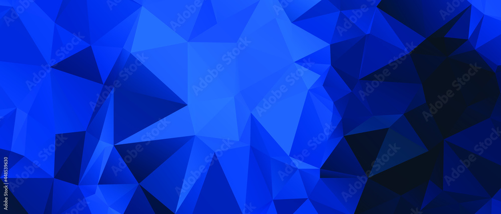 Blue Abstract Color Polygon Background Design, Abstract Geometric Origami Style With Gradient Blue Abstract Color Polygon Background Design, Abstract Geometric Origami Style With Gradient