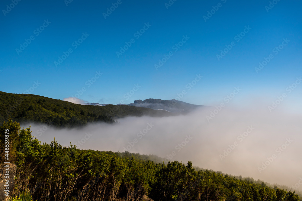 Spring sunset in Caldera De Taburiente Nature Park, La Palma Island, Canary Islands, Spain Spring sunset in Caldera De Taburiente Nature Park, La Palma Island, Canary Islands, Spain