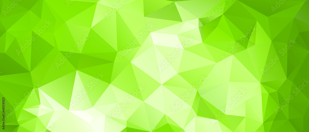 Fototapeta premium Green Abstract Color Polygon Background Design, Abstract Geometric Origami Style With Gradient