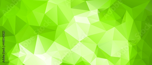 Fototapeta Naklejka Na Ścianę i Meble -  Green Abstract Color Polygon Background Design, Abstract Geometric Origami Style With Gradient