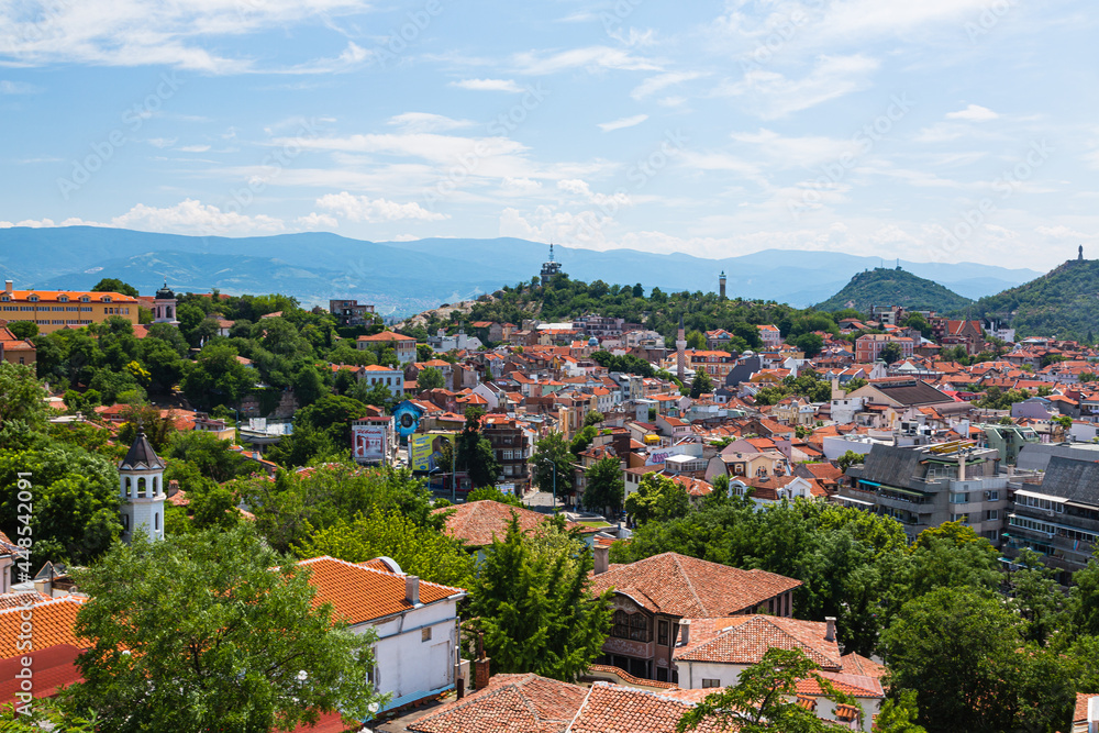 ブルガリア　プロヴディフのネベト・テペから見える市街地