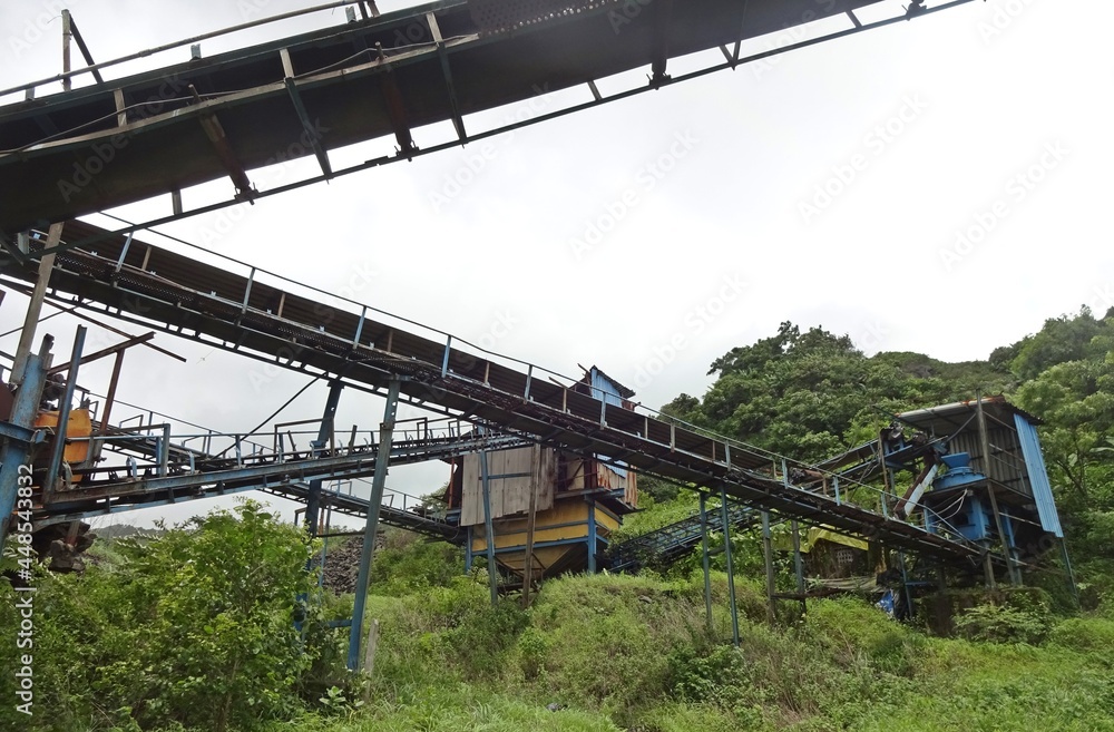 Obraz premium abandoned stone mining