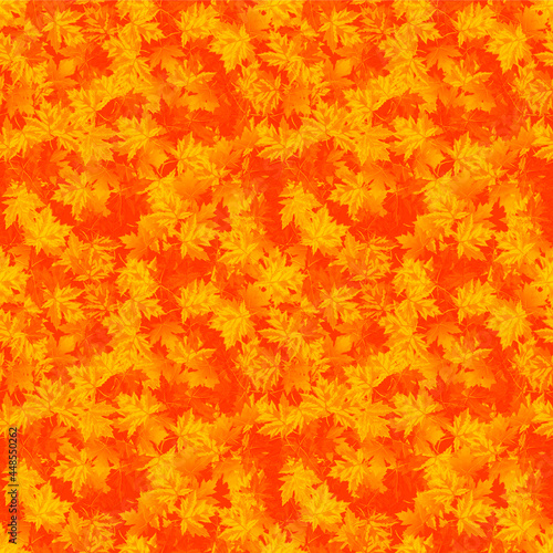 autumn leaves seamless pattern.