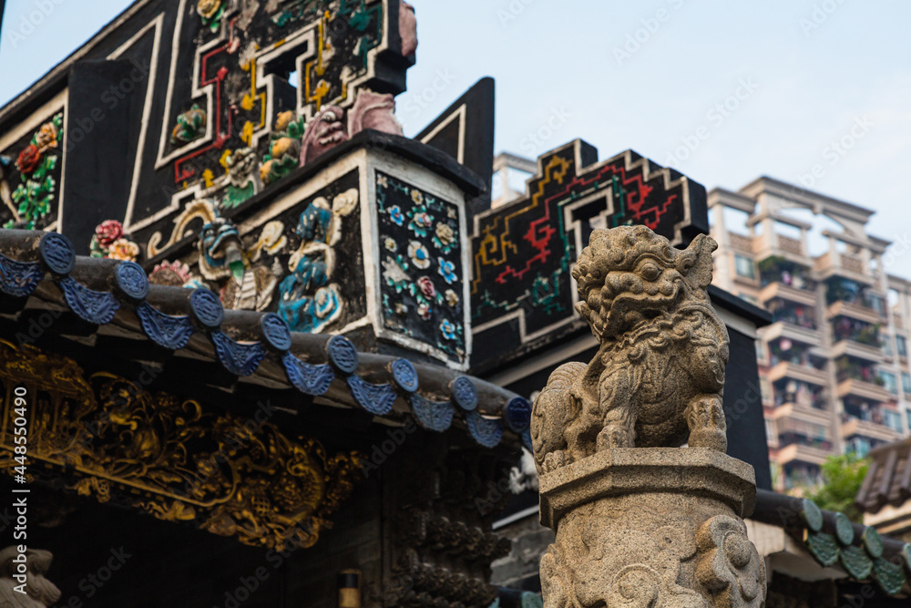 Fototapeta premium 中国 広州市の仁威廟