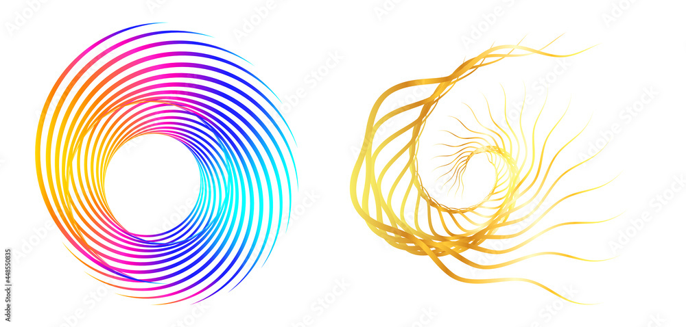 Abstract design element on white background of twist lines. Vector Illustration eps 10 Golden ratio traditional proportions vector icon beauty salon, for elegant business card, background event party Abstract design element on white background of twist lines. Vector Illustration eps 10 Golden ratio traditional proportions vector icon beauty salon, for elegant business card, background event party