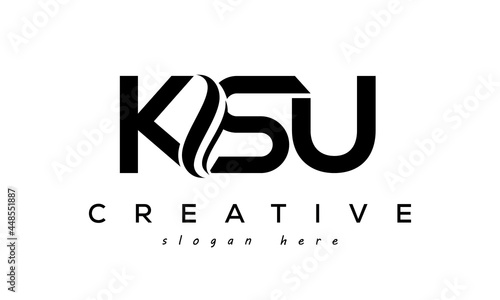 Letter KSU creative logo design vector	 photo