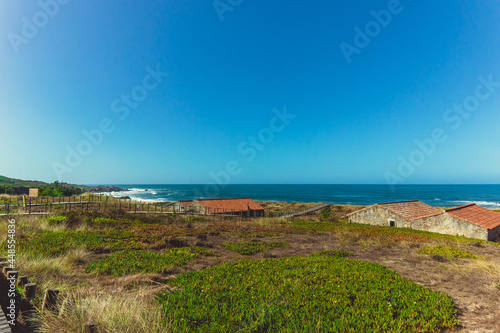 view of the coast of the region se. portugal atlantic ocean