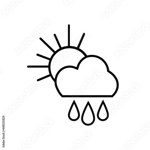 Weather icon vector set. Synoptic illustration sign collection. Weather forecast symbol or logo.
