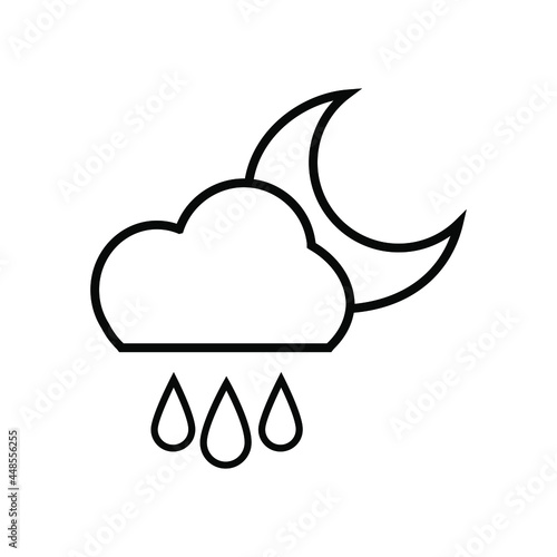 Weather icon vector set. Synoptic illustration sign collection. Weather forecast symbol or logo.
