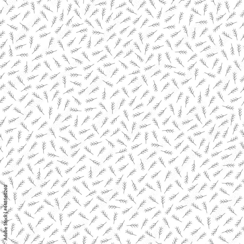 Tree branch black and white vector seamless pattern. Forest Tree branch black and white vector seamless pattern. Forest