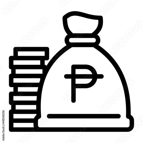Philippine Peso Money Sack Icon