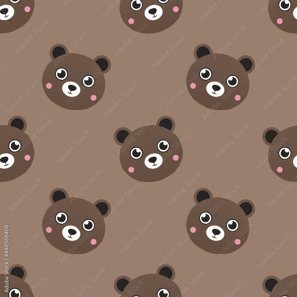 Fototapeta premium cute pattern for kids with bears